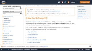 
                            3. Setting Up with Amazon EC2 - Amazon Elastic Compute Cloud