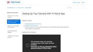 
                            4. Setting Up Your Camera With YI Home App - Yi Technology