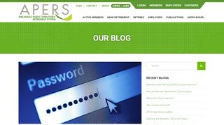 
                            8. Setting Up Your Online APERS Account