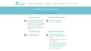 
                            2. Setting Up Your Profile - AquaMobile Swim School