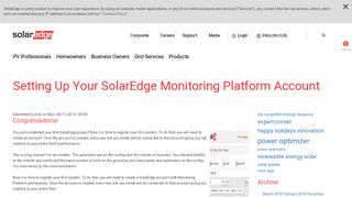 
                            3. Setting Up Your SolarEdge Monitoring Portal Account | SolarEdge