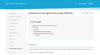 
                            11. Setting up your Tax Agent Portal to lodge TBAR files – Simple ...