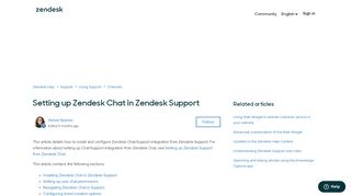 
                            6. Setting up Zendesk Chat in Zendesk Support – Zendesk help