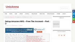 
                            9. Setup Amazon AWS - Free Tier Account - Part 3 - UnixArena