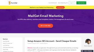 
                            6. Setup Amazon SES Account - Send Cheaper EMails | FormGet