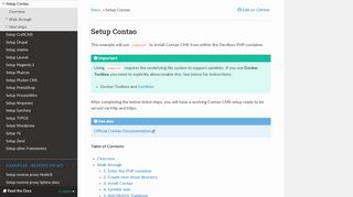 
                            1. Setup Contao — Devilbox 1.0 documentation