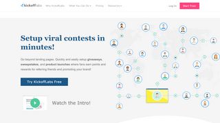 
                            1. Setup Viral Contests In Minutes With KickoffLabs