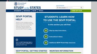 
                            2. SEVP Portal Help | Study in the States