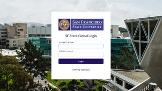 
                            6. SF State Global Login - San Francisco State …