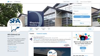 
                            8. SFA (Oxford) Ltd (@SFA_Oxford) | Twitter