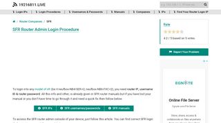 
                            2. SFR Router Admin Login Procedure - 19216811.live