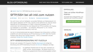 
                            7. SFTP/SSH bei all-inkl.com nutzen - Blog-Optimierung