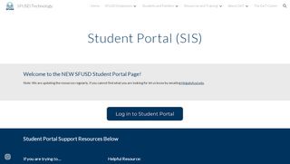 
                            5. SFUSD Technology - Student Portal