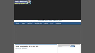 
                            8. sgbau student login for exams 2017 - blogspot.com