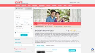 
                            7. Shaadi.com - Marathi Matrimony & Matrimonial Site