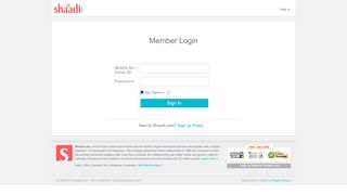 
                            4. Shaadi.com Mobile Member Login - Find Life Partner ...