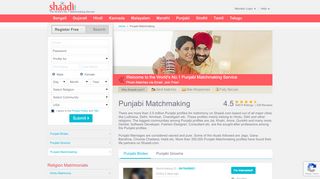 
                            2. Shaadi.com - Punjabi Matchmaking & Matrimonial Site