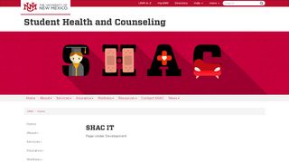 
                            8. SHAC IT :: Student Health and Counseling | The ... - UNM SHAC