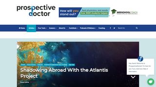 
                            9. Shadowing Abroad With the Atlantis Project - Prospective Doctor