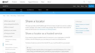 
                            1. Share a locator—ArcGIS Pro | ArcGIS Desktop