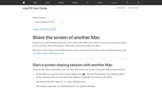 
                            1. Share the screen of another Mac - Apple Support