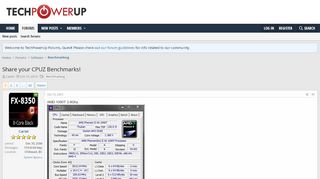 
                            5. Share your CPUZ Benchmarks! | TechPowerUp Forums
