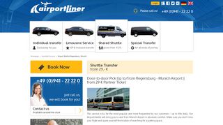 
                            2. Shared Shuttle Regensburg - Munich Airport| airportliner