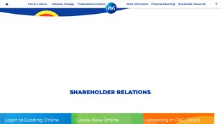 
                            6. Shareholder Relations | P&G