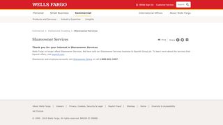 
                            3. Shareowner Services – Wells Fargo Commercial