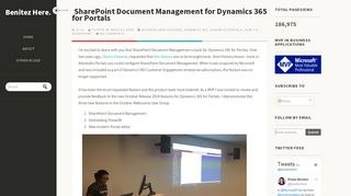 
                            10. SharePoint Document Management for Dynamics 365 for Portals ...