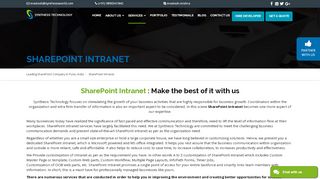
                            9. Sharepoint Intranet Portal customization - Synthesis World