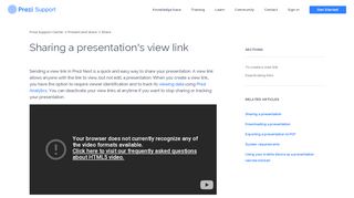 
                            2. Sharing a presentation's view link – Prezi Support Center