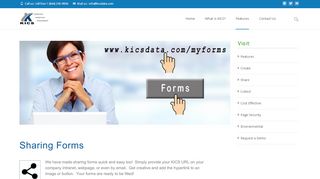 
                            7. Sharing forms - KICS Data Solutions makes it easy