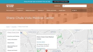 
                            8. Sharp Chula Vista Medical Center in San Diego - South Bay