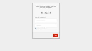 
                            8. ShedCloud - Login