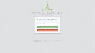 
                            3. Shibir / Workshop / Centre / Corporate Event ... - Login Page