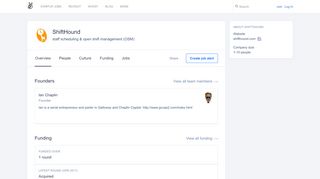 
                            6. ShiftHound Careers, Funding, and Management Team | AngelList