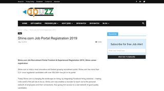 
                            10. Shine.com Registration For Freshers And Jobseekers 2019 - Apuzz Jobs