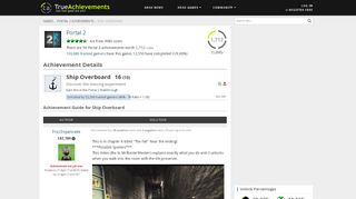 
                            2. Ship Overboard Achievement in Portal 2 - TrueAchievements