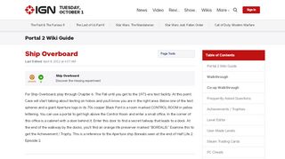 
                            3. Ship Overboard - Portal 2 Wiki Guide - IGN