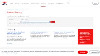 
                            1. Shipment Tracking - apl.com