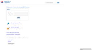 
                            8. Shippensburg University Account Self-Service