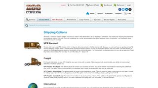 
                            7. Shipping Options from Zoo Printing