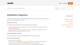 
                            7. ShipStation integration – Sendle Support