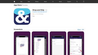 
                            11. ‎Shop and Ship on the App Store - apps.apple.com