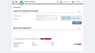 
                            4. Shop Login - VGN Onlineshop