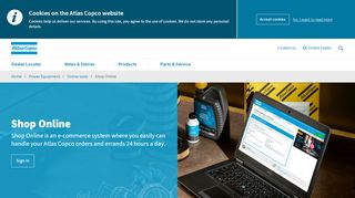 
                            3. Shop Online - Atlas Copco USA