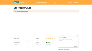 
                            3. Shop.topbonus.de: Die Domain topbonus.de steht zum Verkauf