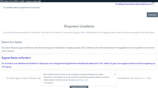 
                            10. Shopware Livedemo | Shopware (DE)
