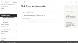 
                            8. ShopYourWay help (My PIN and Member number) | Shop ...